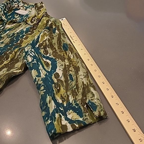 Alfred Dunner sz 6p button front shirt/ blouse - Picture 4 of 6